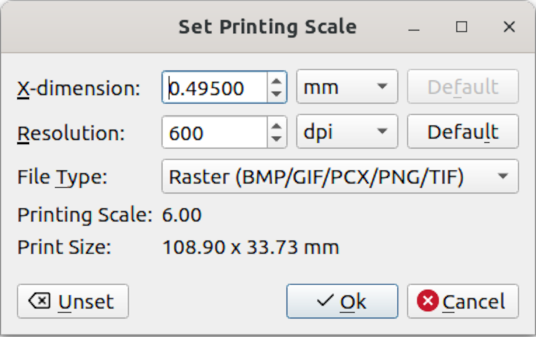 Adjusting the Print Size